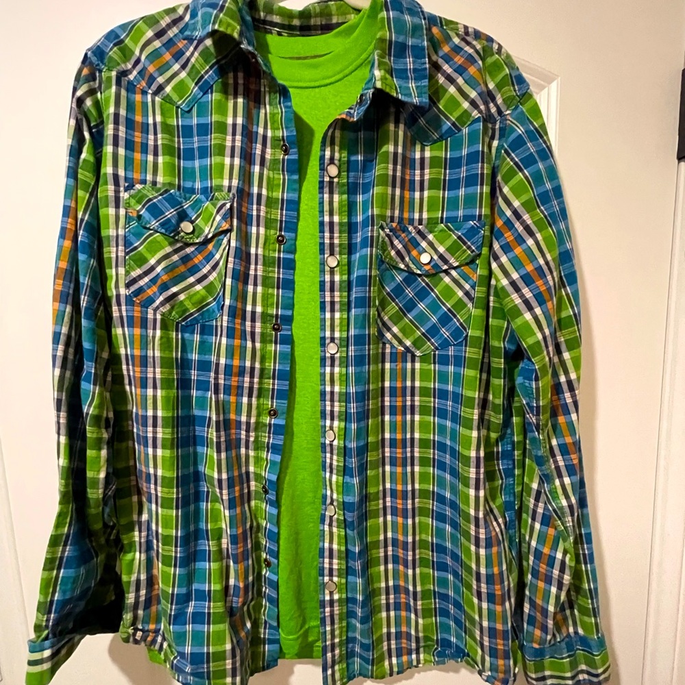 Warp & Weft button up shirt (Men’s L)